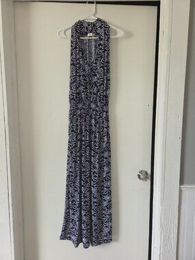 NWOT Womens Spring Summer ACE Blue White Floral Dress Like New Beautiful 1x